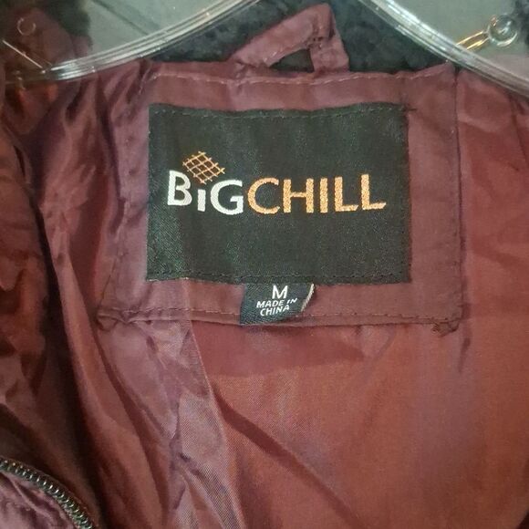 Big Chill Women's Deep Maroon Puffer Jacket size medium - Picture 2 of 6